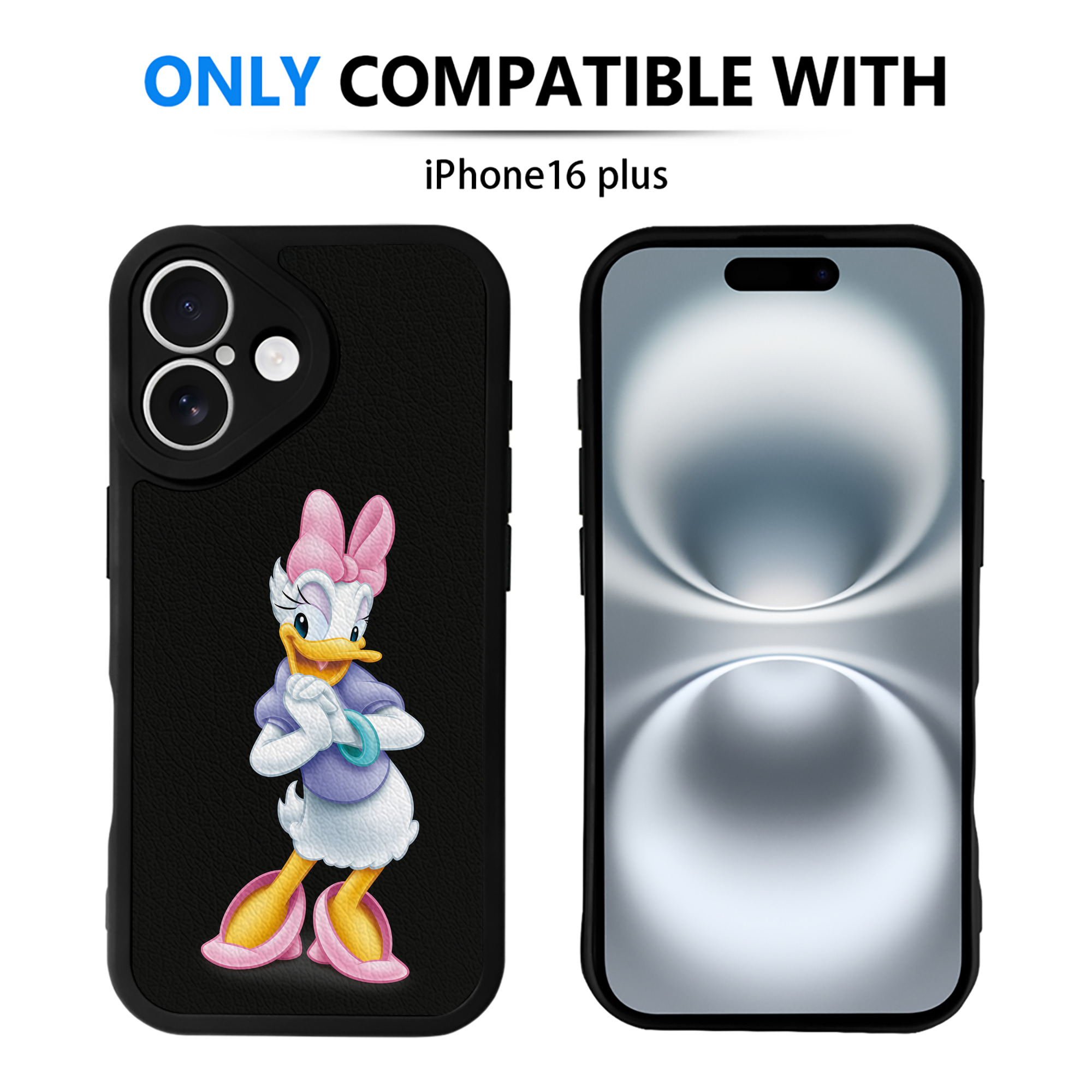 （画像用） ミッキーマウス Mickey Mouse 【iPhone 16シリーズ対応】シリコンスマホケース（レザー調） 材質：シリコン